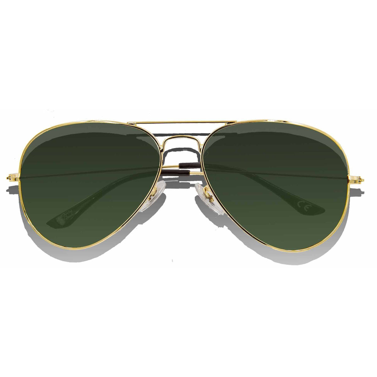 Aviators - Non-Floating Everyday KZ Austin Aviator - Gold Frame / Green Lens