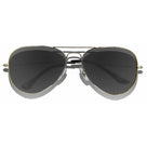 Aviators - Non-Floating Everyday KZ The Bronx Aviator - Silver Frame / Black Lens