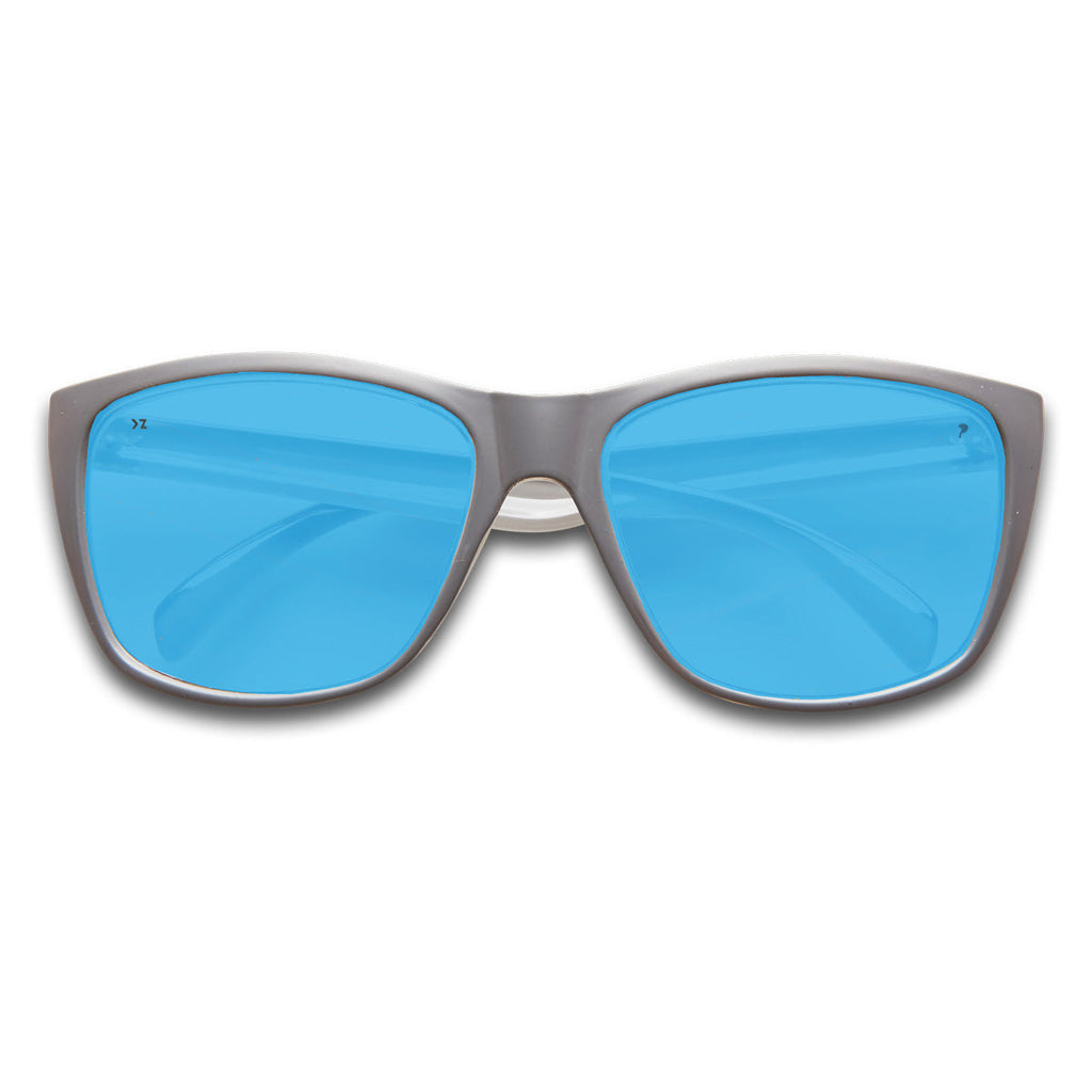 La Mer - Floating Sunglasses KZ Matte Grey / Blue Mirror