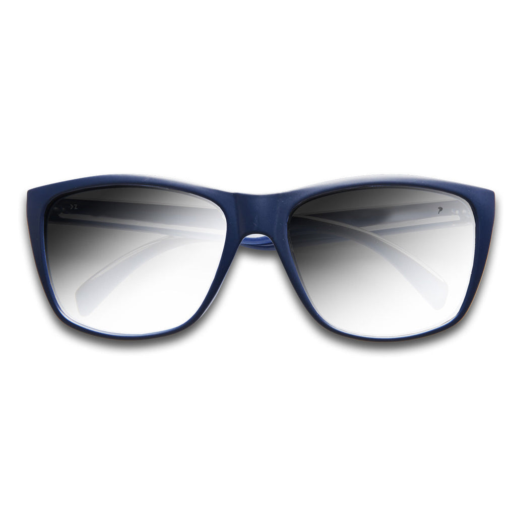 La Mer - Floating Sunglasses Outlet KZ Matte Navy / Silver Mirror