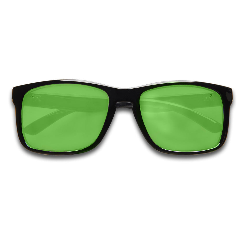 Lagos - Floating Sunglasses KZ Glossy Black / Green Mirror